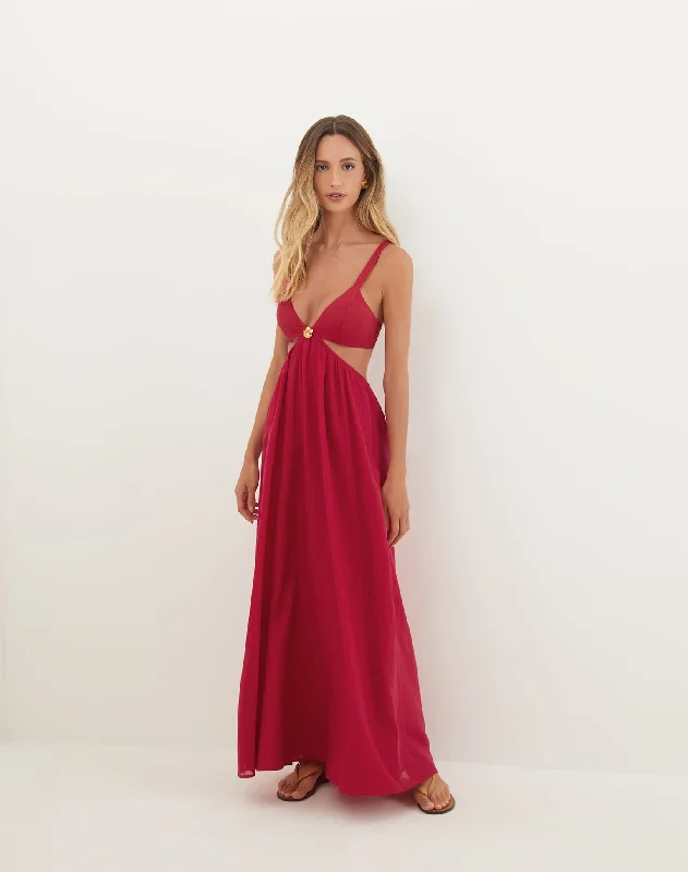 Women's Chic Apparel Timeless Elegant Alissa Maxi Dress - Summerwine