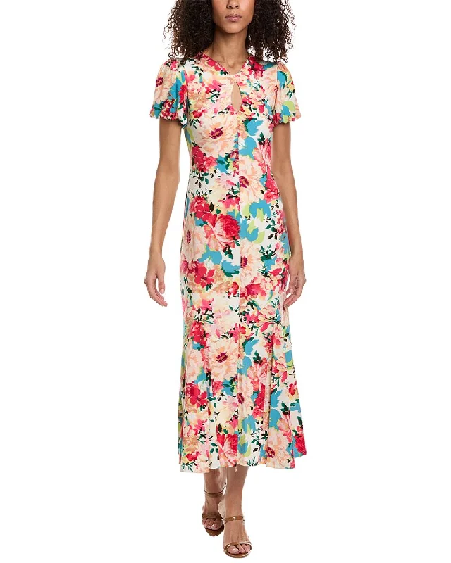 Women's Comfy Attire For Lounging Dreamy Aesthetic Taylor Printed Jersey Maxi Dress