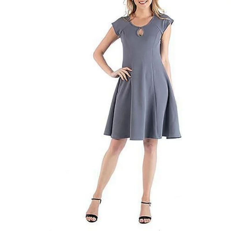 Formal Clothing For Women Romantic Date - Night Ensemble Plus Womens Textured Knee Length Midi Dress