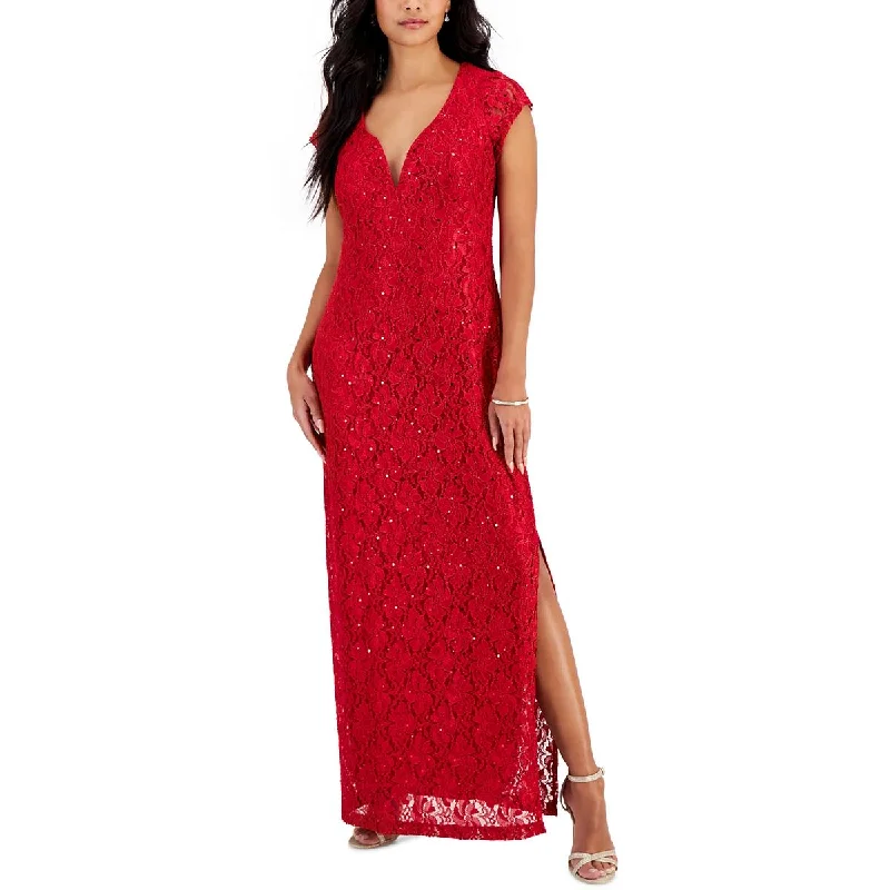 Women's Trendy Attire Great Deals on Ethnic Cultural Wear Petites Womens Lace Long Maxi Dress