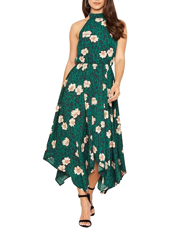 Comfortable Women's Clothes Subtle Sophistication Juniors Womens Floral Sleeveless Maxi Dress