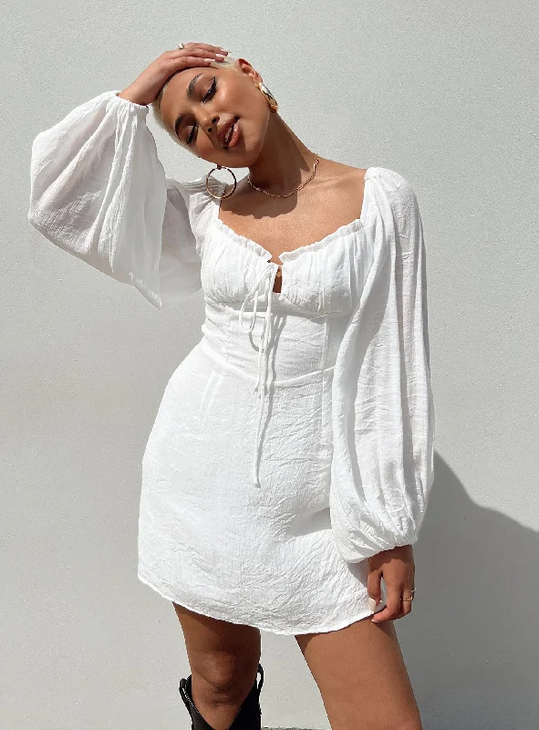 Women's Athletic Clothes Feminine Allure Milly Mini Dress White