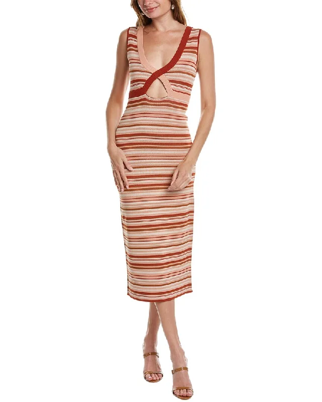 Women's Contemporary Apparel Timeless Elegant Sachin & Babi Malaina Knit Midi Dress