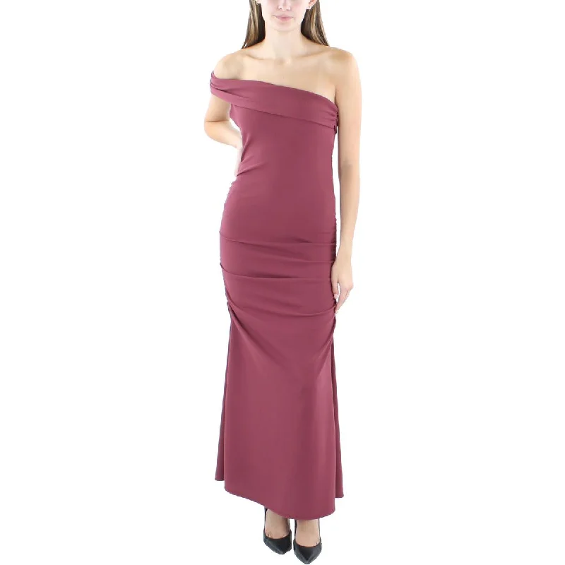 Women's Seasonal Clothes Everyday Glamour Womens Ruched Textured Maxi Dress