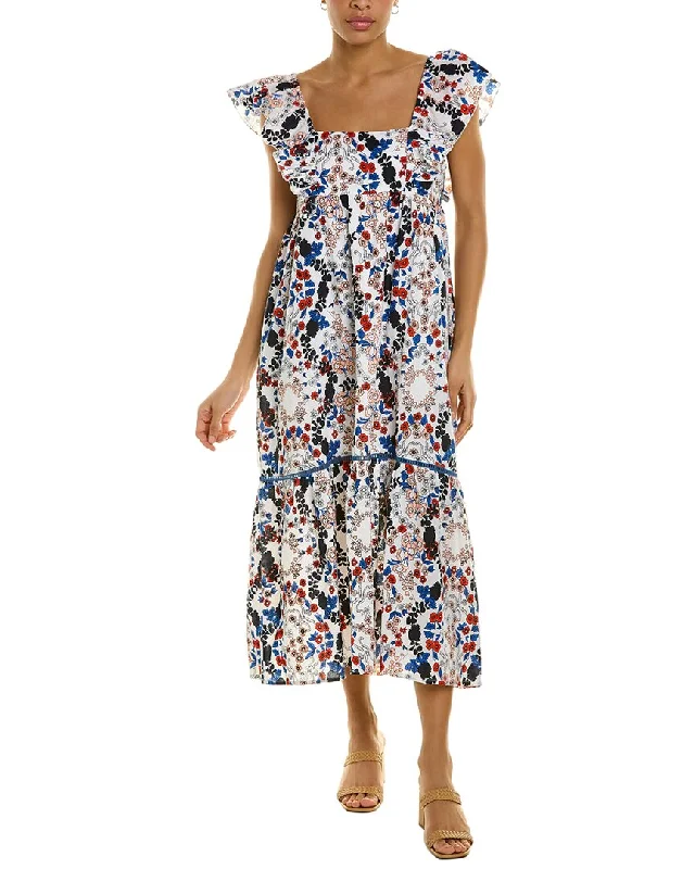 Women's Clothing For Travel Limited - Edition Drops Ro's Garden Jimmy Midi Dress