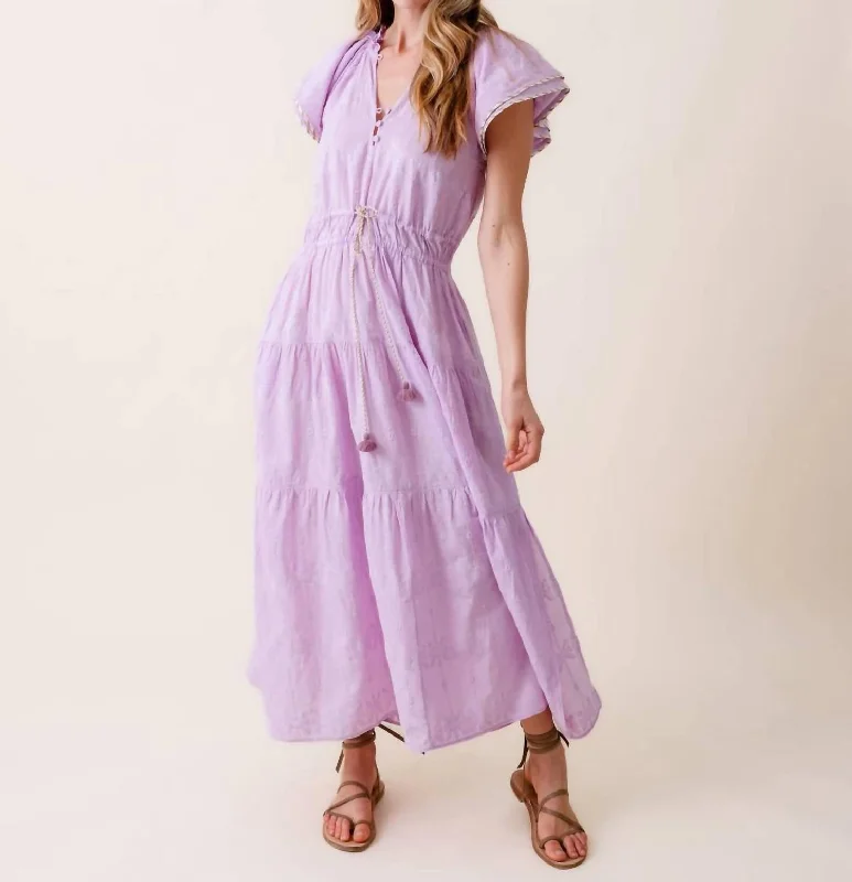 Women's Clothes And Apparel Sets Limited - Edition Drops Corinna Midi Dress In Ela Orchid