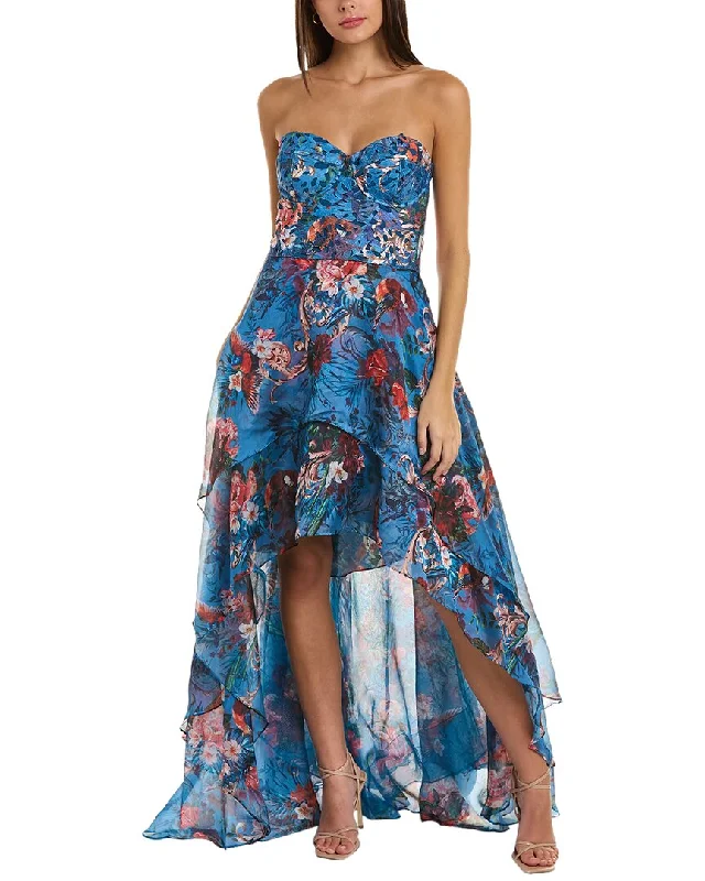 Women's Holiday Apparel Effortless Comfort Marchesa Notte Sleeveless Floral Gown