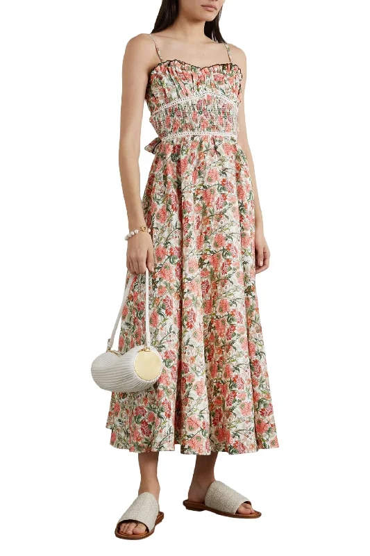 Comfortable Lounge Clothing Tropical Island - Inspired Attire Melody Dress In Floral