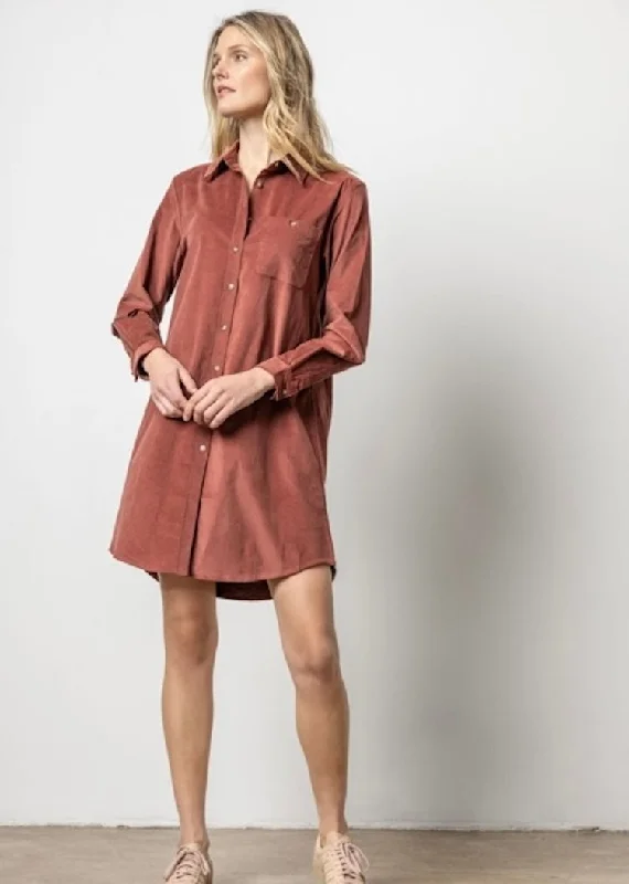 Stylish Women's Apparel Elegant Attire Lilla P | Corduroy Shirt Dress