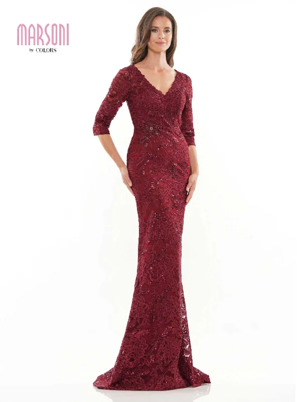 Women's Fashion Clothes Hollywood Glam Award - Show Style Marsoni Long Mother of the Bride Formal Dress Sale