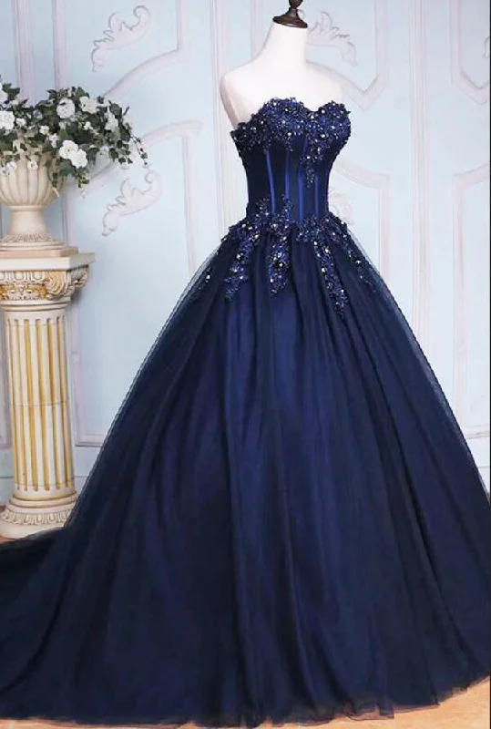 Affordable Women's Clothing Refined Simplicity Women Sweetheart Prom Dresses Long Appliques Evening Gowns Formal Party Dress YPD305