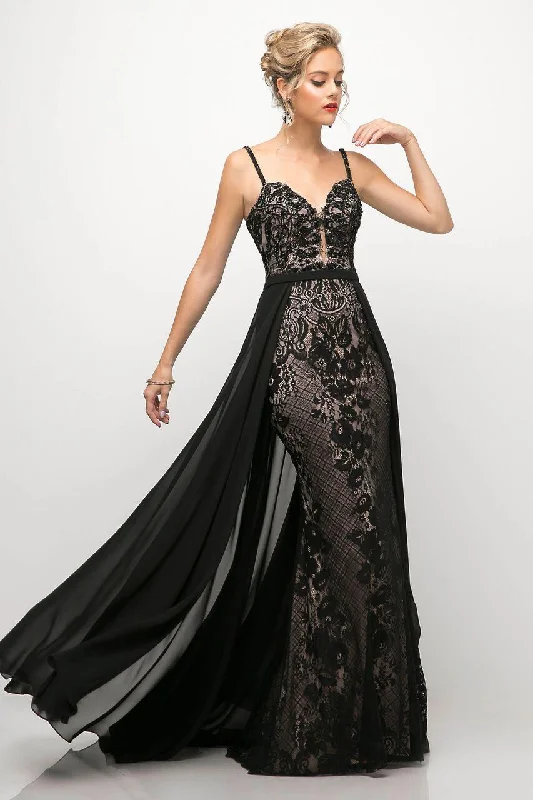 Stylish Clothes For Women Refined Look Cinderella Divine UT254 Long Beaded Lace Formal Evening Prom Gown