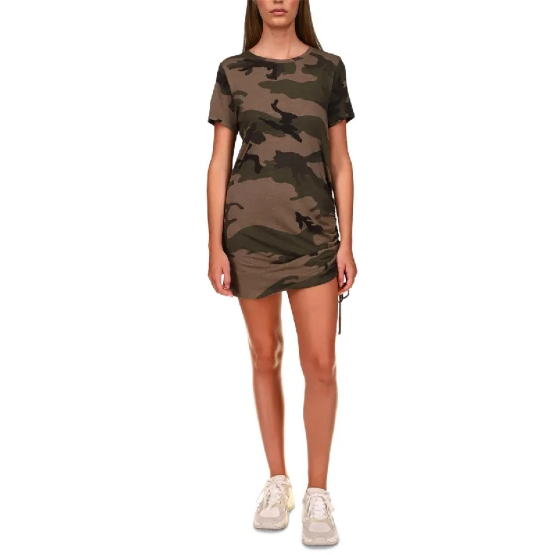 Casual Clothing For Women Minimalist Elegant Sanctuary Womens Camouflage Organic Cotton T-Shirt Dress