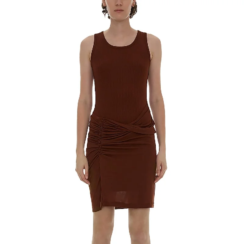 Women's Holiday Attire Effortless Style Helmut Lang Womens Mini Tank Dress T-Shirt Dress