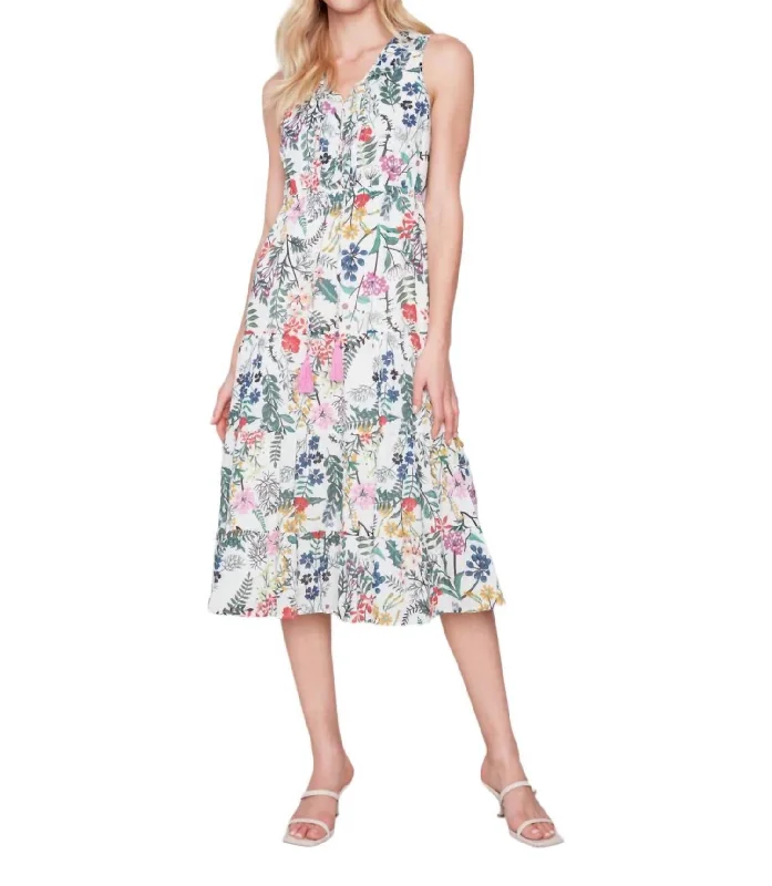 Affordable Trendy Clothes For Women Lightweight Fabric Ruffle Dress In Floral