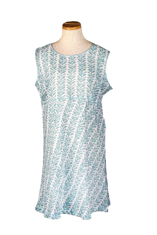 Women's Casual Apparel Chic Sophistication Sleeveless Holi Dress Aqua