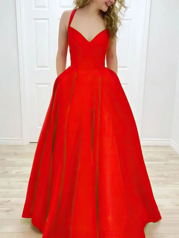 Women's Clothing For Holiday Travel Urban Sophistication Simple Halter A-line Prom Dresses Satin Evening Gowns  cg7268