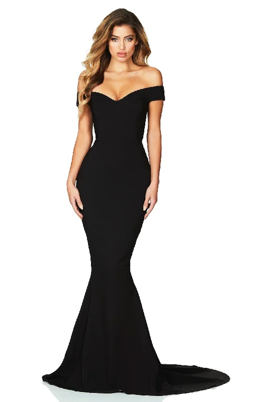 Chic Women's Garments Romantic Date - Night Ensemble Nookie Allure Gown - Black