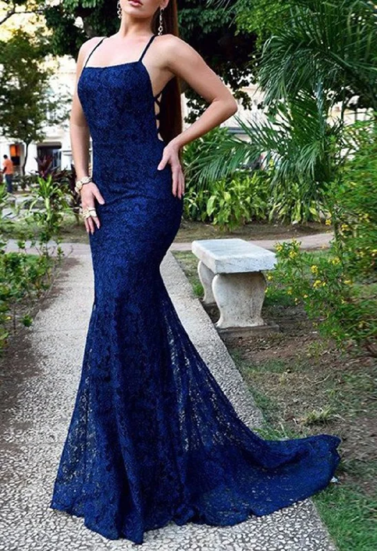 Women's Party Clothes Elevated Style Women Open Back Prom Dress Long Lace Evening Gowns Fashion Mermaid Party Dress YPD852